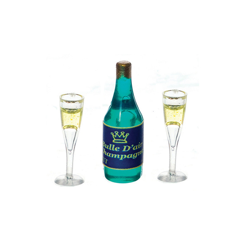 CHAMPAGNE, 2 FLUTED GLASSES