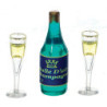 CHAMPAGNE, 2 FLUTED GLASSES