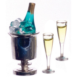 CHAMPAGNE, ICE, 2 GLASSES