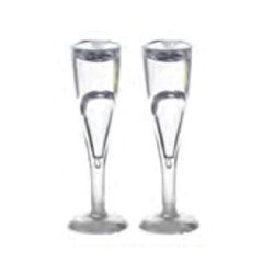 GLASS OF CHAMPAGNE, CLEAR, 2