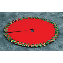 RED XMAS TREE SKIRT
