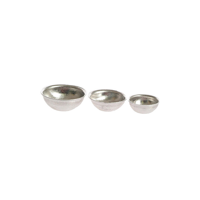 ALUMINUM BOWLS, SET, 3