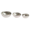 ALUMINUM BOWLS, SET, 3