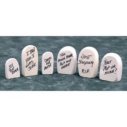 6 Assorted Tombstones