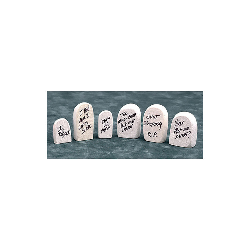 6 Assorted Tombstones