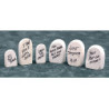 6 Assorted Tombstones