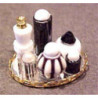 SMALL PERFUME TRAY - BLACK/WHITE