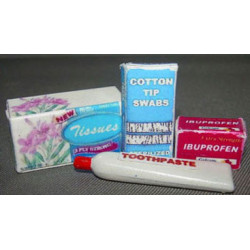 BATHROOM SET-SOFT TISSUE,COTTON TIPS,TOOTHPASTE, I