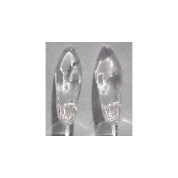 PAIR OF GLASS SLIPPERS