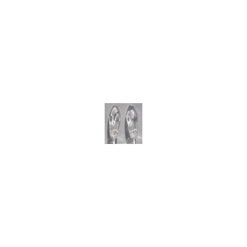 PAIR OF GLASS SLIPPERS