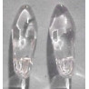 PAIR OF GLASS SLIPPERS