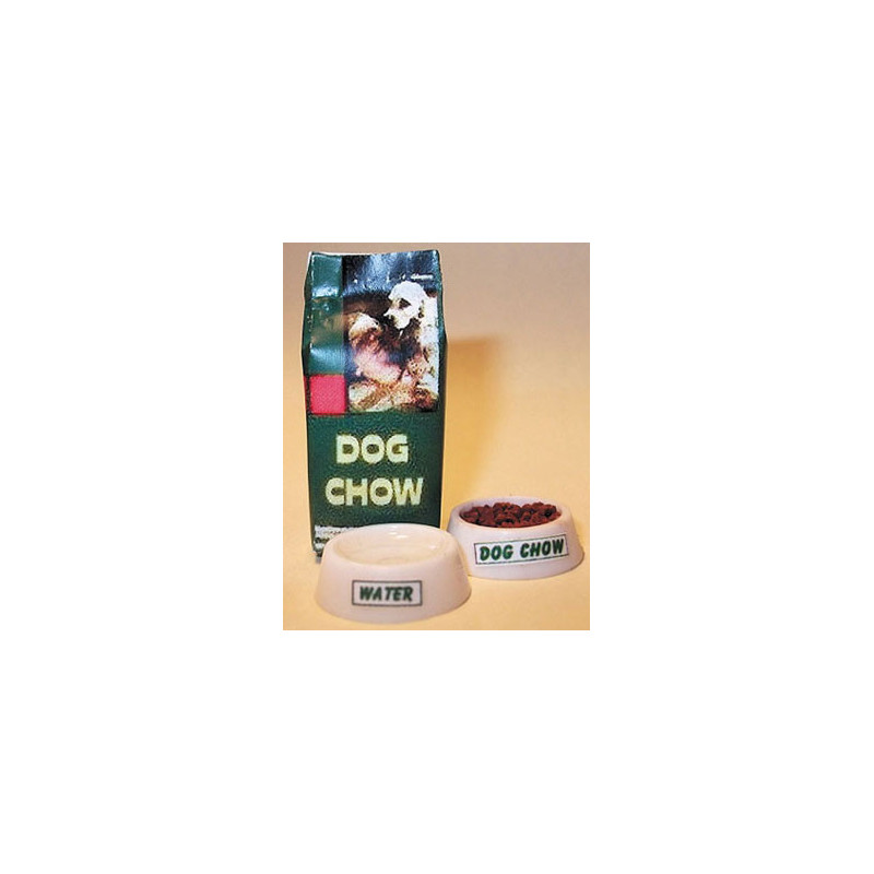 DOG CHOW BAG (SMALL) W/BOWL OF FOOD