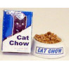 CAT CHOW BOX W/BOWL OF FOOD
