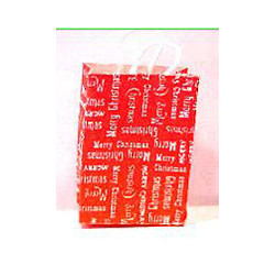 MERRY CHRISTMAS SHOPPING BAG - RED