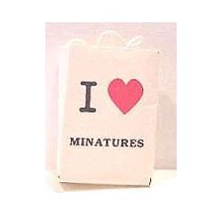 I LOVE MINIATURES SHOPPING BAG