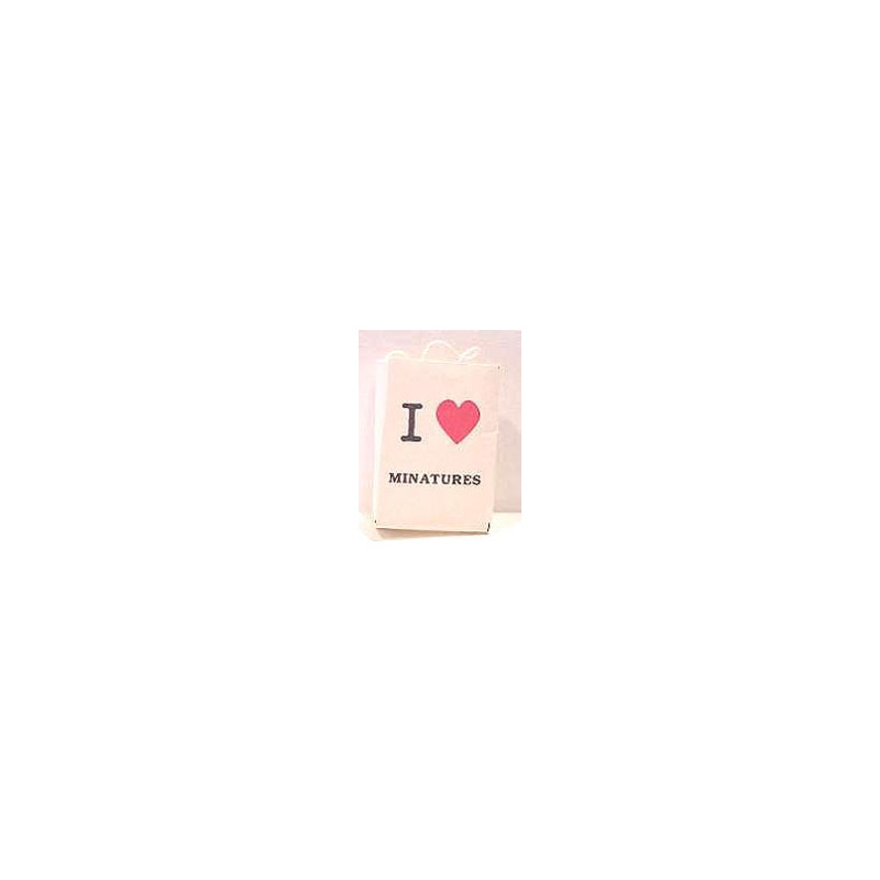 I LOVE MINIATURES SHOPPING BAG