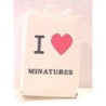 I LOVE MINIATURES SHOPPING BAG