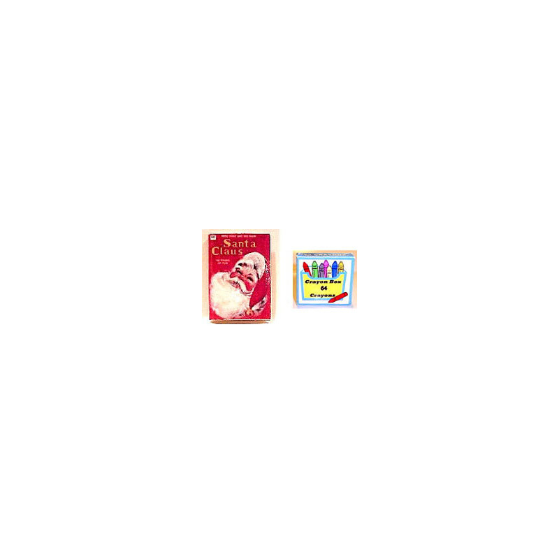 SANTA CLAUS COLORING BOOK & CRAYONS