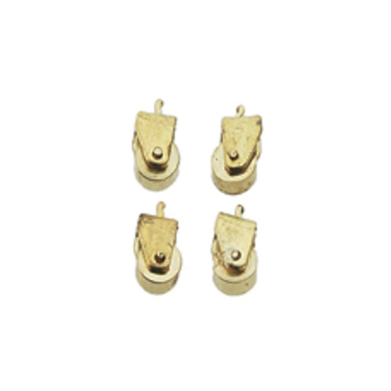 BRASS CASTERS, 12/PK