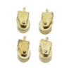BRASS CASTERS, 12/PK