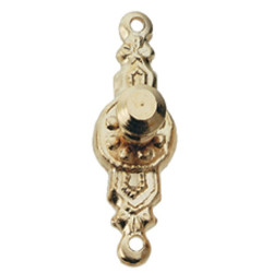 Round Knob Brass 2Pc/Pk