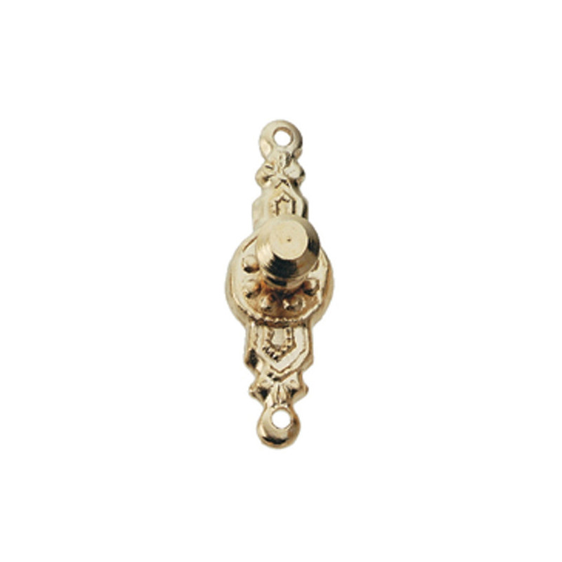 Round Knob Brass 2Pc/Pk