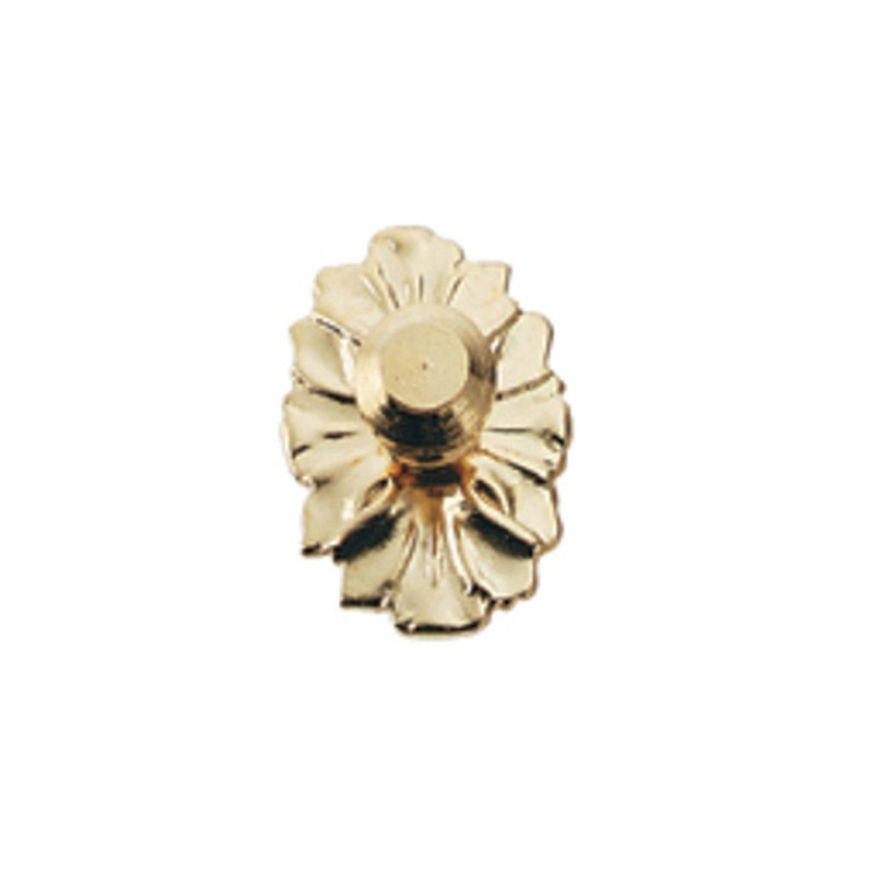 Medallion Knob Brass 2Pc/Pk