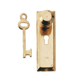 Knob W/Key Plate 2Pc/Pk