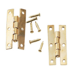 H Hinge Brass 2Pr/Pk