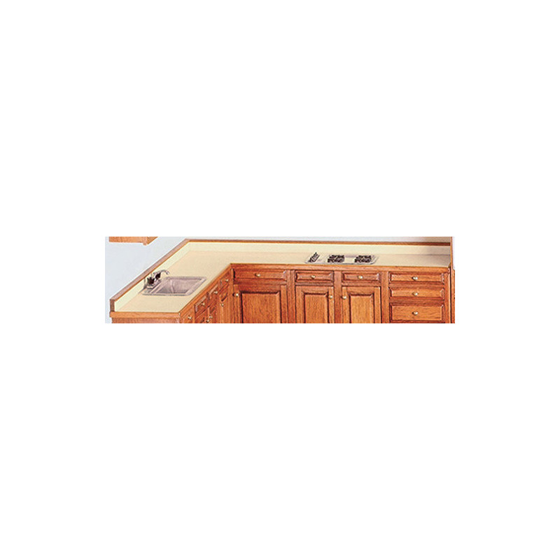 COUNTER TOP & TRIM, WHITE, KIT