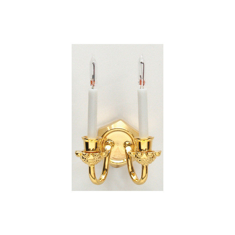 Dbl Candle Wall Sconce/Bi-Pin