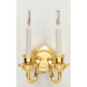 Dbl Candle Wall Sconce/Bi-Pin