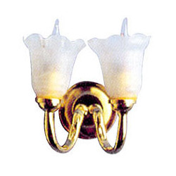 Dble Frstd Tulip Wall Sconce