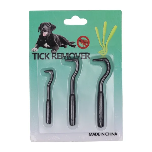 3pcs/set Pet Tick Removal Tool Kit Plastic Flea Scratching Hook Remove Tweezers Clip Pet Treatment Cramp Puppy Grooming Supplies - Image 14