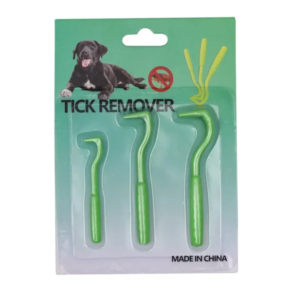 3pcs/set Pet Tick Removal Tool Kit Plastic Flea Scratching Hook Remove Tweezers Clip Pet Treatment Cramp Puppy Grooming Supplies - Image 12