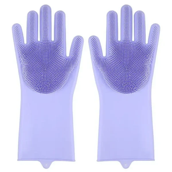 Pet Grooming Cleaning Gloves Dog Cat Bathing Shampoo Glove Scrubber Magic Dishwashing Cleanner Sponge Silicon Hair Removal Glove - Image 10