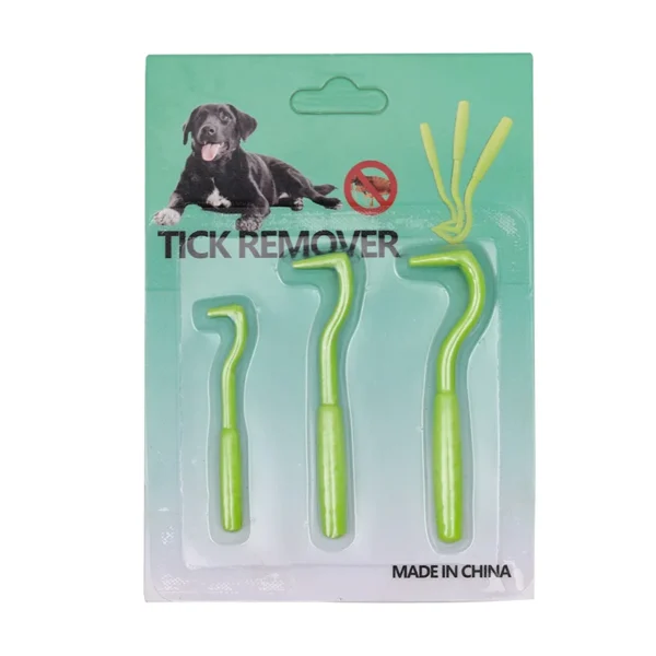 3pcs/set Pet Tick Removal Tool Kit Plastic Flea Scratching Hook Remove Tweezers Clip Pet Treatment Cramp Puppy Grooming Supplies - Image 9