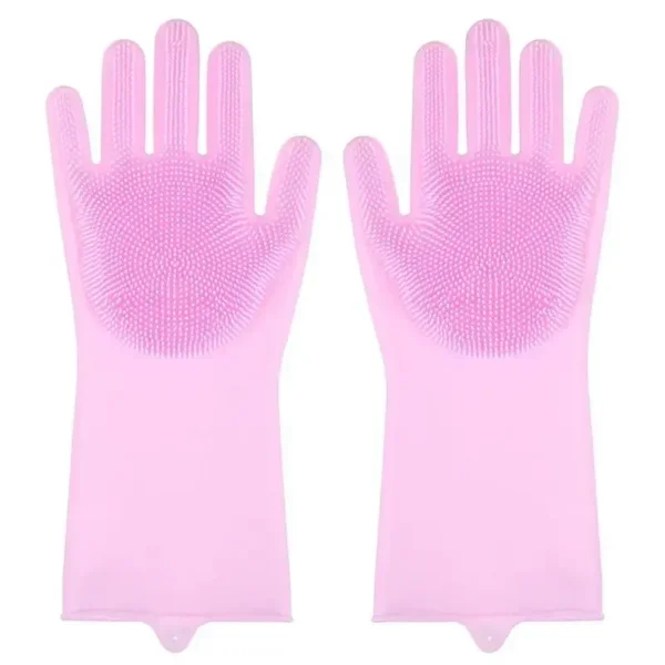 Pet Grooming Cleaning Gloves Dog Cat Bathing Shampoo Glove Scrubber Magic Dishwashing Cleanner Sponge Silicon Hair Removal Glove - Image 11