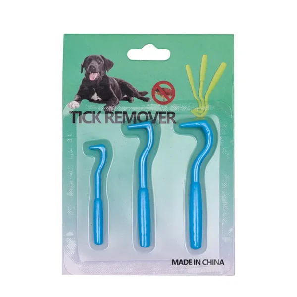 3pcs/set Pet Tick Removal Tool Kit Plastic Flea Scratching Hook Remove Tweezers Clip Pet Treatment Cramp Puppy Grooming Supplies - Image 11