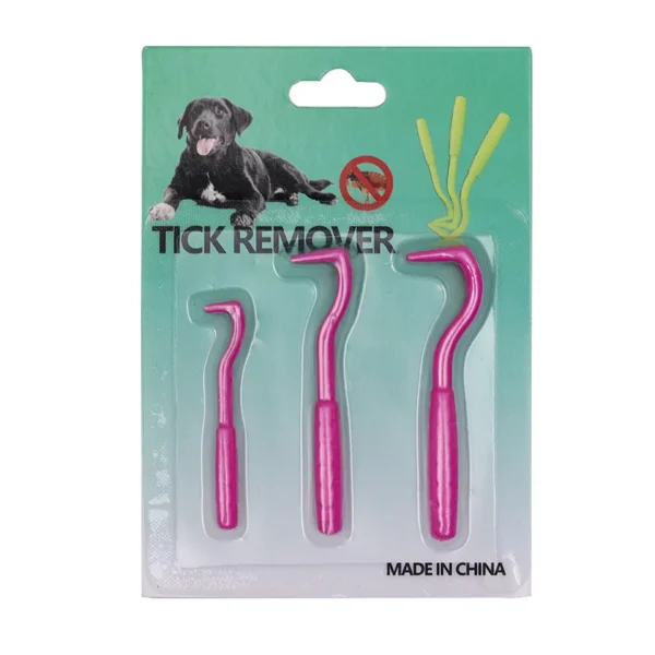 3pcs/set Pet Tick Removal Tool Kit Plastic Flea Scratching Hook Remove Tweezers Clip Pet Treatment Cramp Puppy Grooming Supplies - Image 10